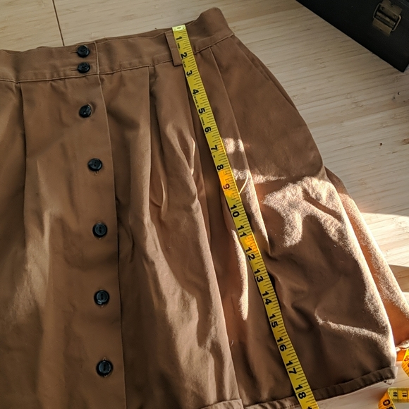Vintage khaki skirt - Picture 6 of 6